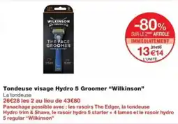 Monop' Wilkinson Tondeuse visage Hydro 5 Groomer offre