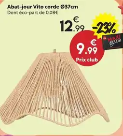 Maxi Bazar Vito Abat-jour corde offre