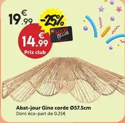 Maxi Bazar Gino Abat-jour corde offre