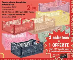 Maxi Bazar Cagette pliante & empilable offre