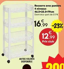 Maxi Bazar Resserre avec paniers offre