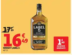 Auchan LABEL 5 Whisky offre