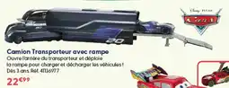 La Grande Récré Cars Camion Transporteur avec rampe offre