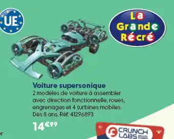 CRUNCH LABS Voiture supersonique