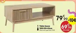 Maxi Bazar Table basse offre
