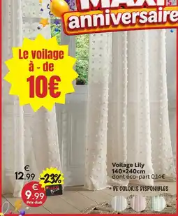 Maxi Bazar Voilage Lily offre