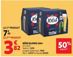 Auchan 1664 Bière blonde offre