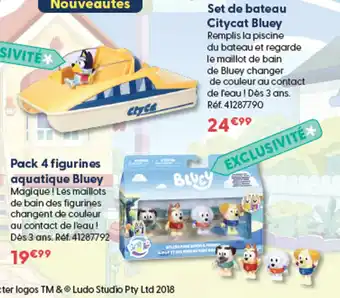 Bluey Set de bateau Citycat Bluey