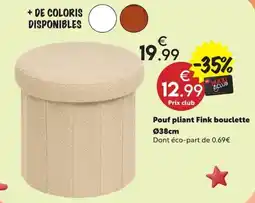 Maxi Bazar Fink pouf pliant offre