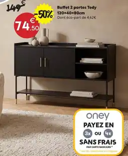 Maxi Bazar Teddy Buffet 2 portes offre
