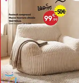Maxi Bazar Muzzo fauteuil compressé offre