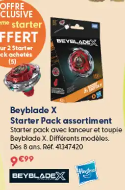 La Grande Récré Beyblade X Starter Pack assortiment offre