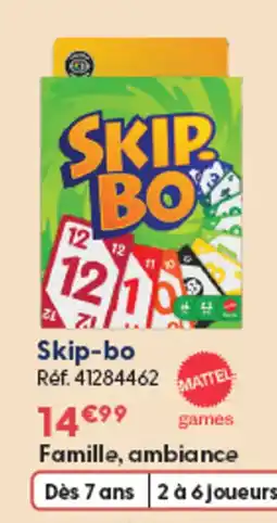 La Grande Récré MATTEL Skip-bo offre