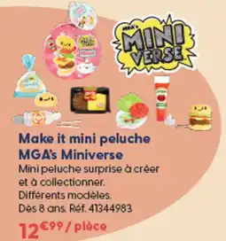 La Grande Récré MGA's Miniverse Make it mini peluche offre