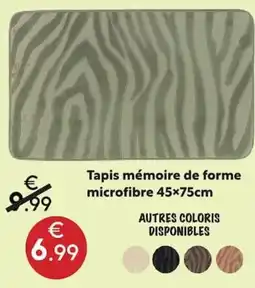 Maxi Bazar Tapis mémoire de forme microfibre offre