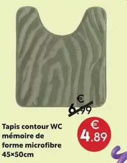 Maxi Bazar Tapis contour wc mémoire de forme microfibre offre