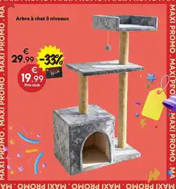 Maxi Bazar Arbre à chat 3 niveaux offre