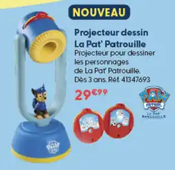 La Grande Récré La Pat' Patrouille Projecteur dessin offre