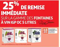 Auchan PIERRE CHANAU Sur la gamme des fontaines à vin igp oc offre