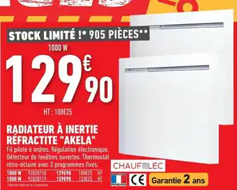 Brico Cash Radiateur à Inertie Réfractite "Akela" offre