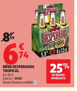 Auchan DESPERADOS TROPICAL Bière offre