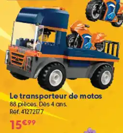La Grande Récré LEGO Le transporteur de motos offre