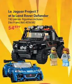 La Grande Récré LEGO La Jaguar Project 7 et le Land Rover Defender offre