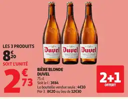 Auchan DUVEL Bière blonde offre