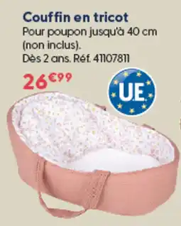 La Grande Récré Couffin en tricot offre