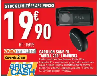 Carillon Sans Fil "Aibell 200" Lumineux