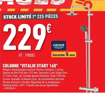 Brico Cash Colonne "Vitalio Start 160" offre