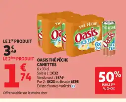 Auchan OASIS The pêche canettes offre