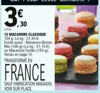 E.Leclerc 12 Macarons Classique offre