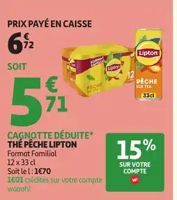 Auchan LIPTON The pêche offre