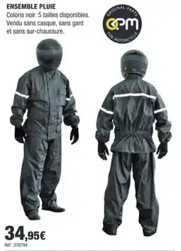 Autobacs GPM ENSEMBLE PLUIE offre