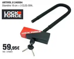 Autobacs LOCK FORCE ANTIVOL U 240X84 offre