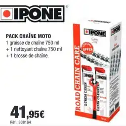 Autobacs IPONE Pack chaîne moto offre