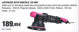 Autobacs LUSTREUSE ROTO ORBITALE 150 MM offre