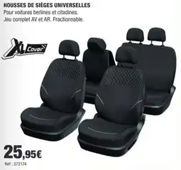 Autobacs XL Cover Housse de sièges universelles offre