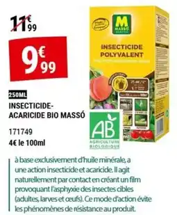 Gamm vert MASSO INSECTICIDE-POLYVALENT offre