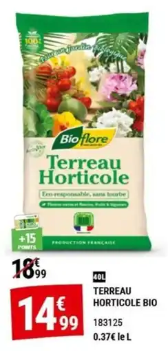 Gamm vert Bioflore Terreau Horticole offre
