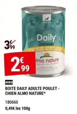 Gamm vert Almo Nature Daily Adulte Poulet - Chien offre