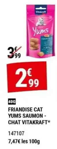 Gamm vert VITAKRAFT YUMS SAUMON offre