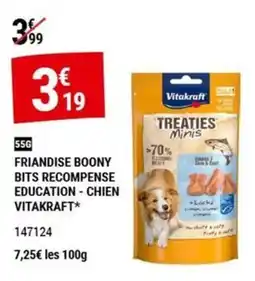 Gamm vert VITAKRAFT Friandise Boony Bits Recompense Education - Chien offre