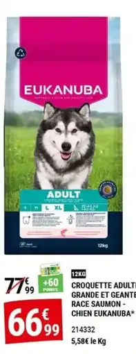 Gamm vert EUKANUBA CROQUETTE ADULT offre