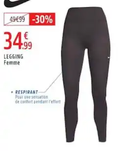 Intersport Nike Legging Femme offre