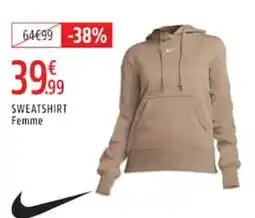 Intersport Nike SWEATSHIRT Femme offre