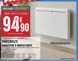Brico Cash Heallux radiateur à inertie fonte offre