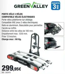 Autobacs GREENVALLEY PORTE-VÉLO 3 VÉLOS offre