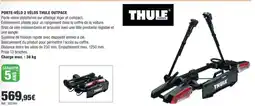 Autobacs Porte-vélo 2 vélos thule outpace offre